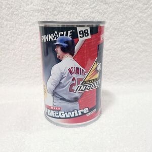 New Mark McGwire Cardinals 1998 Pinnacle Baseball Cards In A Can - New Sealed